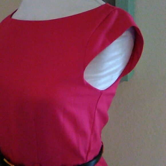 NWOT Banana Republic Deep Pink Sheath Dress - Picture 6 of 12